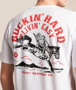 Hooey Buckin' Hard T-Shirt White Online
