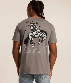 Hooey Buckin' Round T-Shirt Dark Grey