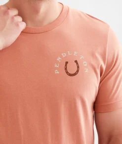 Graphic T-Shirts | Pendleton Bucking Horse T-Shirt Terracotta