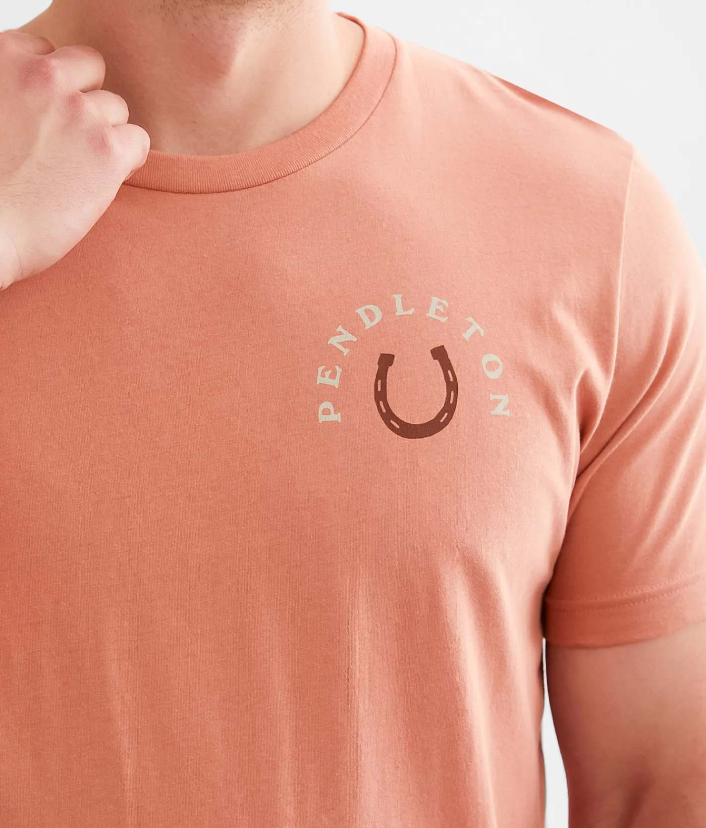 Graphic T-Shirts | Pendleton Bucking Horse T-Shirt Terracotta