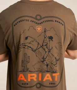 Tops|Graphic T-Shirts | Ariat Buck King T-Shirt Teak