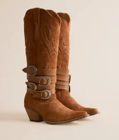 Shoes | Dingo Buck Wild Leather Boot Brown