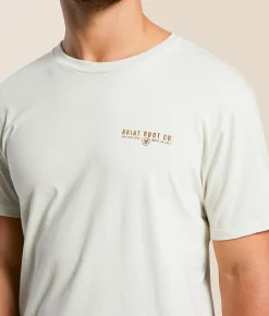 Ariat Buck Wild T-Shirt Silver Birch Sale