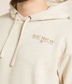 Tops | Ariat Buck Wild Watercolor Hooded Sweatshirt Oatmeal Heather
