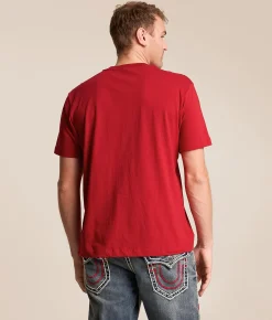 Tops|Graphic T-Shirts | True Religion Buddha Arch T-Shirt Trv Red