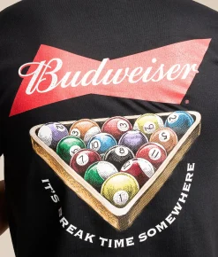 Tops|Graphic T-Shirts | JEDCo Budweiser Bud Break Time T-Shirt Black