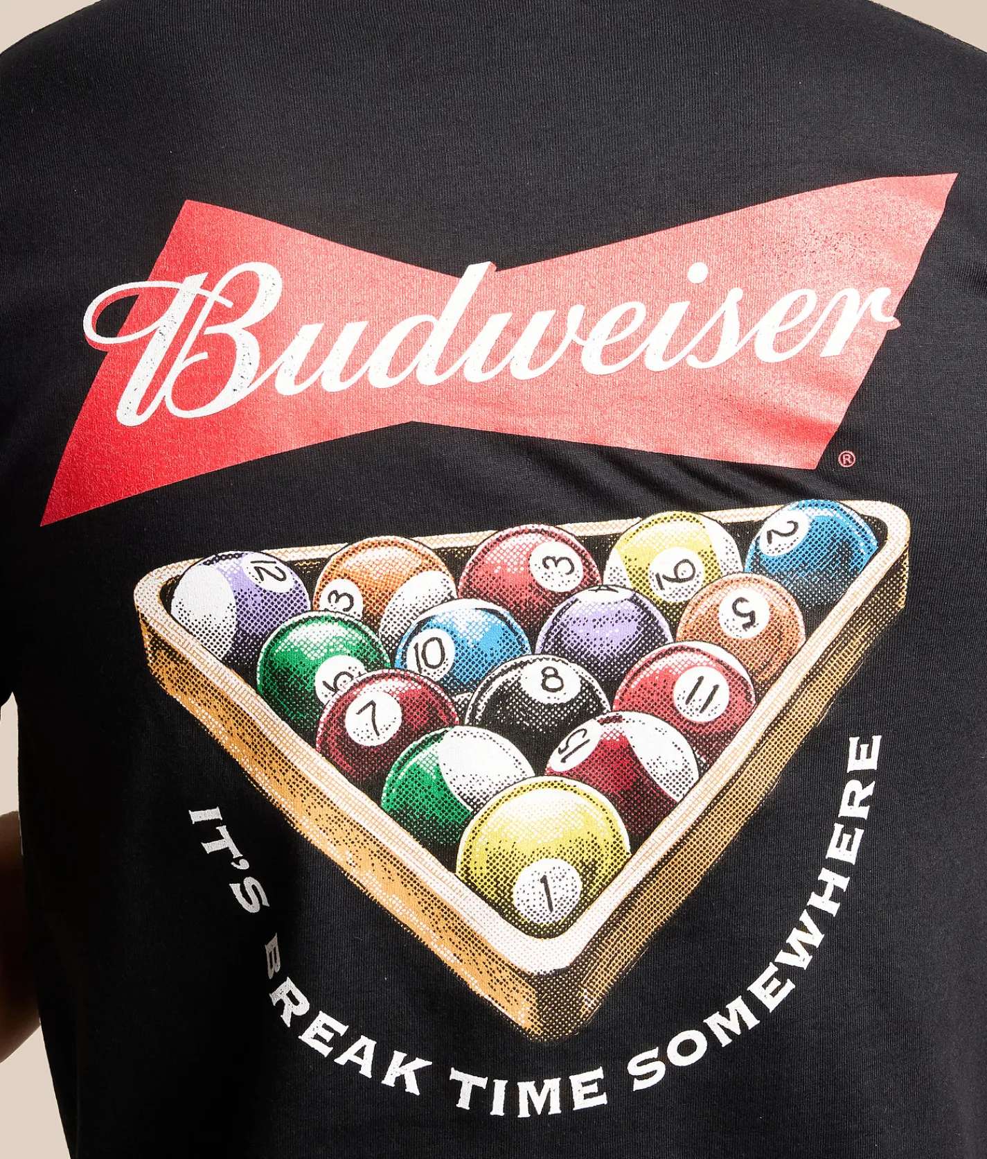 Tops|Graphic T-Shirts | JEDCo Budweiser Bud Break Time T-Shirt Black