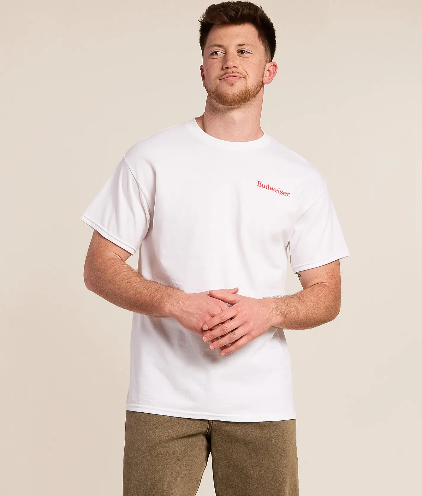 JEDCo Budweiser King Of Beers T-Shirt White Outlet