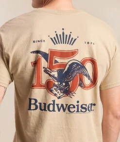 Tops|Graphic T-Shirts | Junkfood Budweiser 150th Anniversary T-Shirt Sand