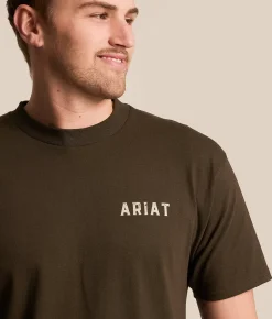Tops|Graphic T-Shirts | Ariat Buff Battle T-Shirt Java
