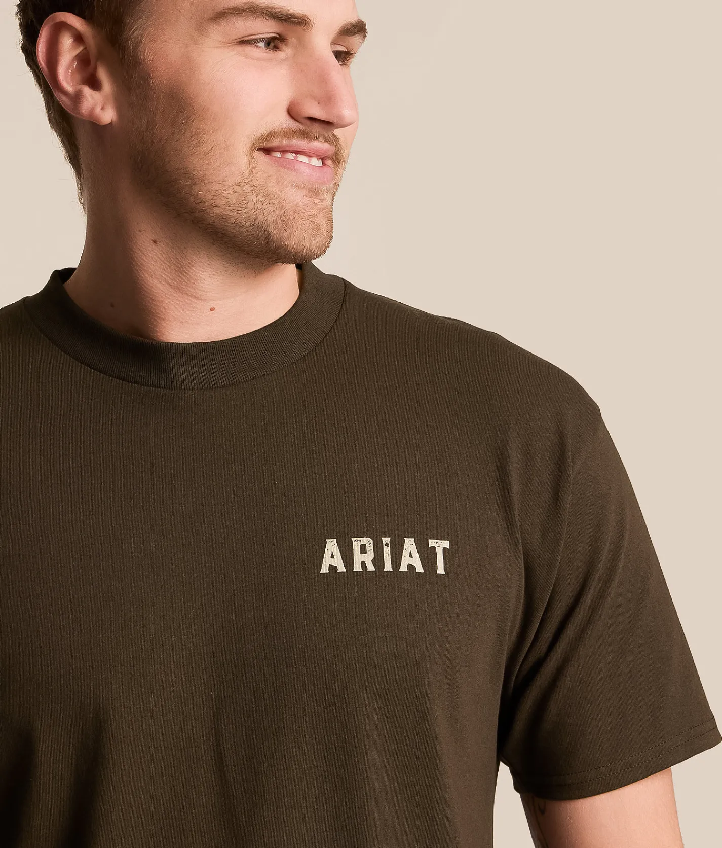 Tops|Graphic T-Shirts | Ariat Buff Battle T-Shirt Java