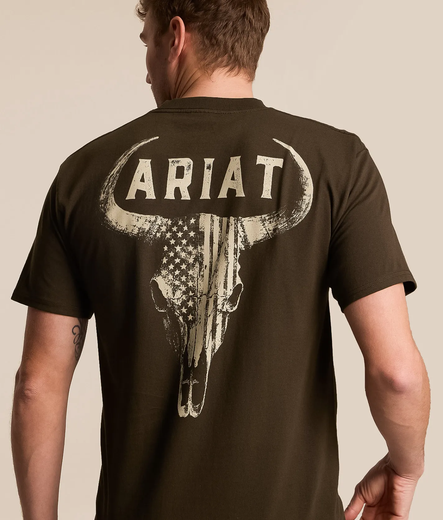 Tops|Graphic T-Shirts | Ariat Buff Battle T-Shirt Java