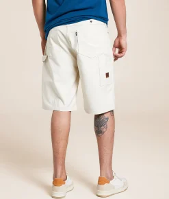 Brixton Builders Carpenter Baggy Stretch Short Egret White