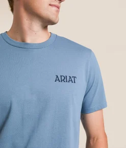 Ariat Bulldogger Bro T-Shirt Light Denim Online