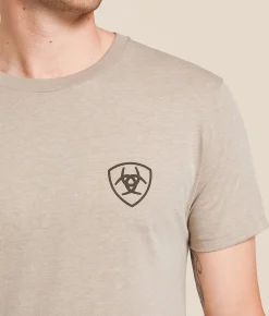 Tops|Graphic T-Shirts | Ariat Bull Rider T-Shirt Brindle Heather