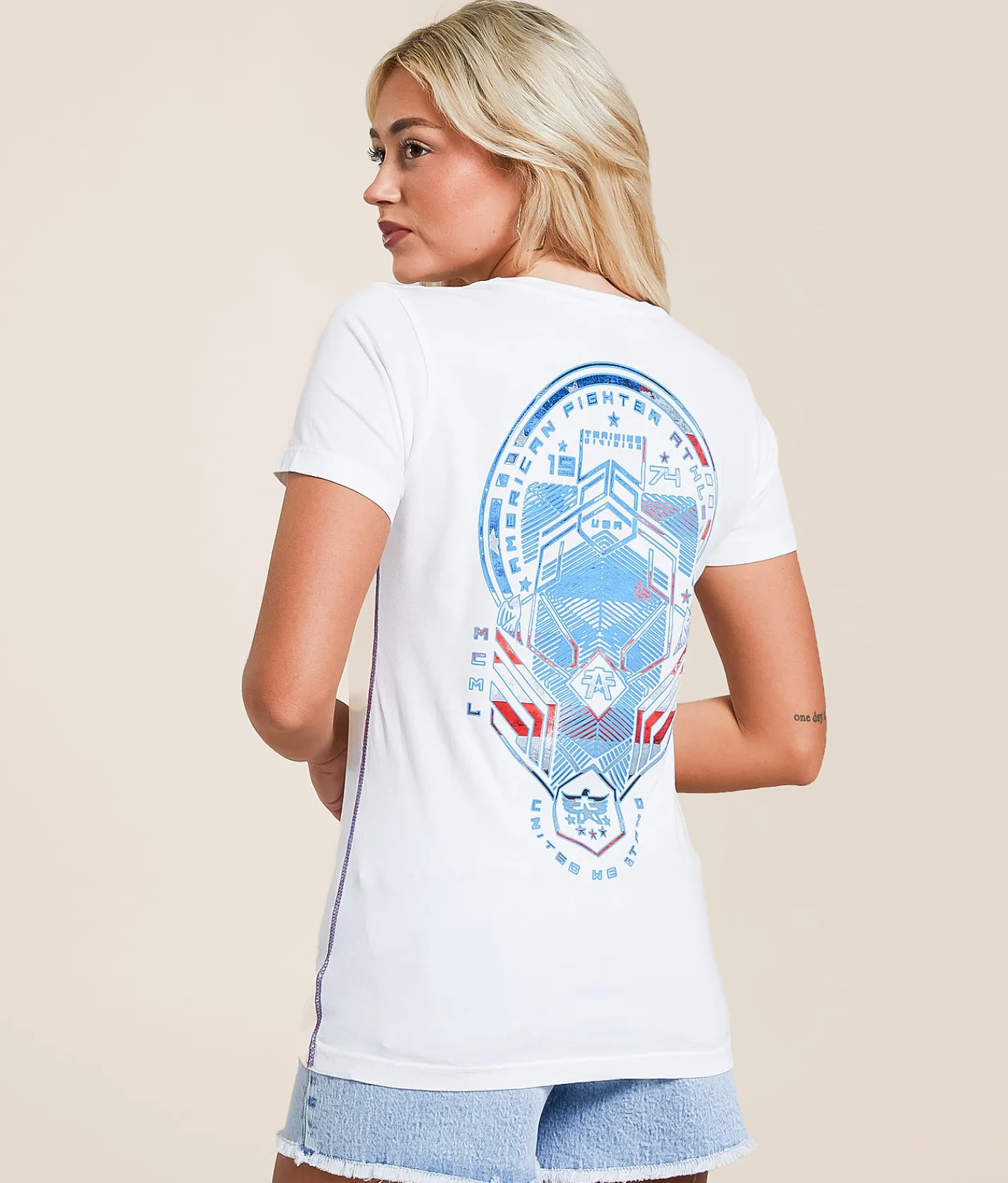 Tops | American Fighter Burley T-Shirt White