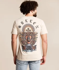 Tops|Graphic T-Shirts | Sullen Burner T-Shirt Brazilian Sand