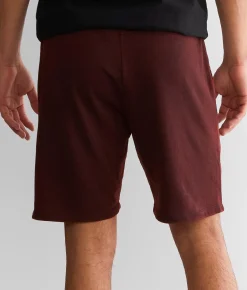 Bottoms|Shorts | Buckle Black Burnout Lounge Short Red Dahlia