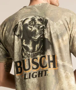 Tops|Graphic T-Shirts | JEDCo Busch Camo Lab T-Shirt Realtree APX Camo Washed