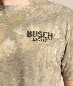 Tops|Graphic T-Shirts | JEDCo Busch Camo Lab T-Shirt Realtree APX Camo Washed