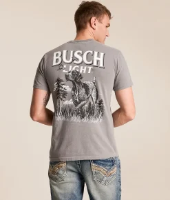 Tops|Graphic T-Shirts | JEDCo Busch Field Dog T-Shirt Grey