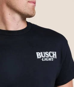 JEDCo Busch Light Afternoon Whitetail T-Shirt Black Hot