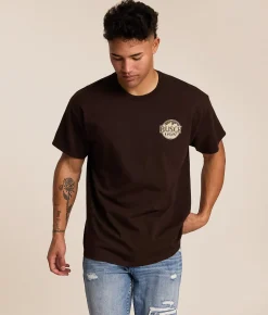 Junkfood Busch Light Antlers T-Shirt Dark Chocolate Discount