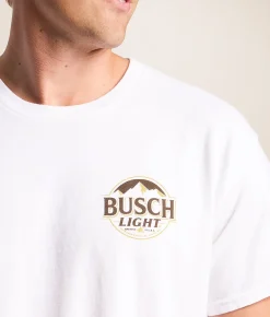 Tops|Graphic T-Shirts | Junkfood Busch Light Antlers T-Shirt White