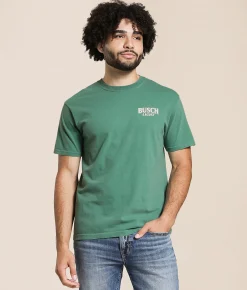 Tops | JEDCo Busch Light Boat Dogs T-Shirt Light Green