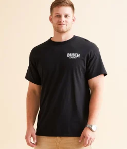 Graphic T-Shirts | JEDCo Busch Light Buck Shield T-Shirt Black