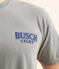 JEDCo Busch Light Buck T-Shirt Grey