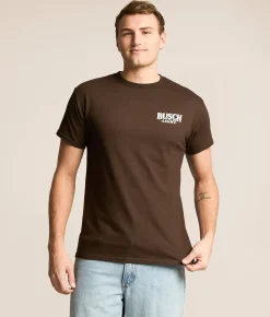 JEDCo Busch Light Camo Can Deer T-Shirt Dark Chocolate Online
