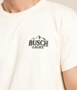Brew City Busch Light Camo Can T-Shirt Natural Discount
