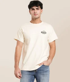 Tops | Brew City Busch Light Camo Can T-Shirt Natural