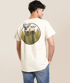 Tops | Brew City Busch Light Camo Can T-Shirt Natural