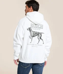 JEDCo Busch Light Camo Dog Hooded Sweatshirt White Best