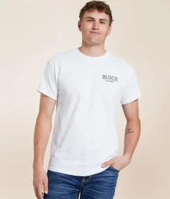 JEDCo Busch Light Camo Dog T-Shirt White Best