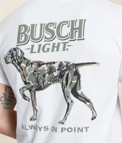 JEDCo Busch Light Camo Dog T-Shirt White Best