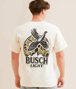 Brew City Busch Light Camo T-Shirt Natural Discount