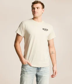 Tops|Graphic T-Shirts | JEDCo Busch Light Camo T-Shirt Natural