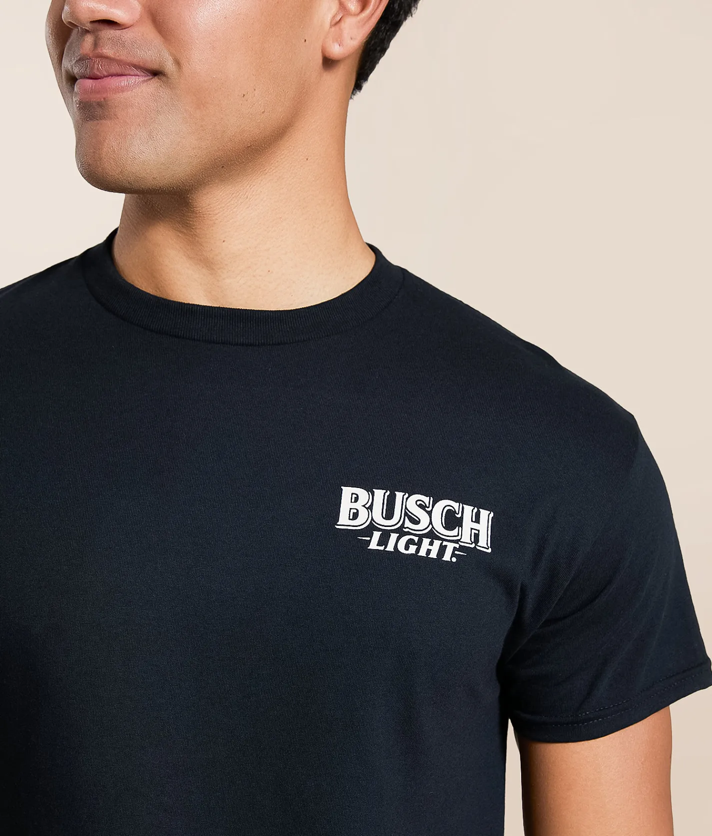 Tops | JEDCo Busch Light Cowboy Tough T-Shirt Black