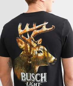 JEDCo Busch Light Deer T-Shirt Black Online