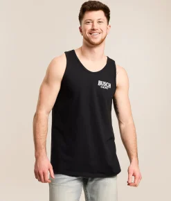 JEDCo Busch Light Dock Of The Lake Tank Top Black Best