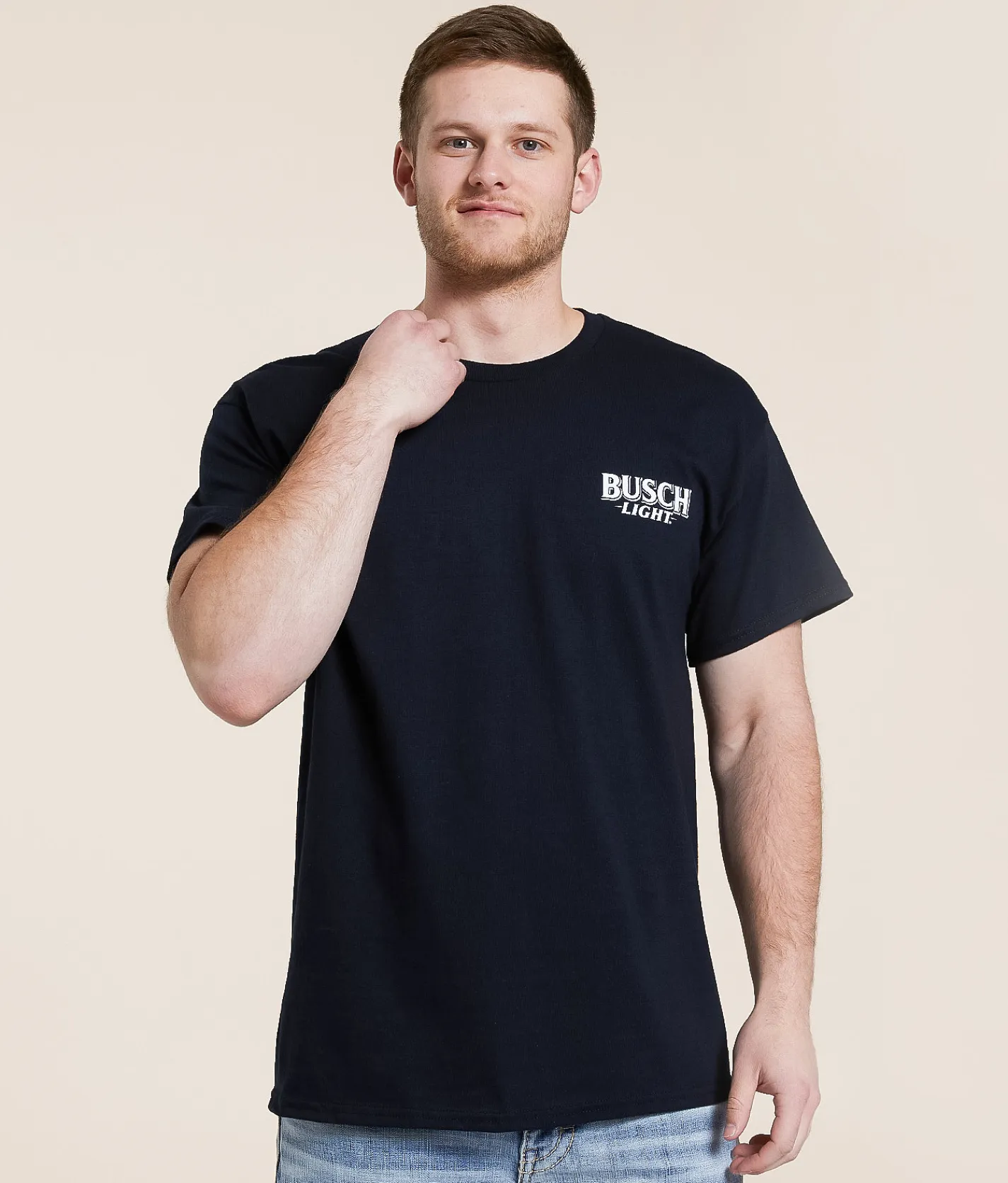 Graphic T-Shirts | JEDCo Busch Light Dog Cooler T-Shirt Black