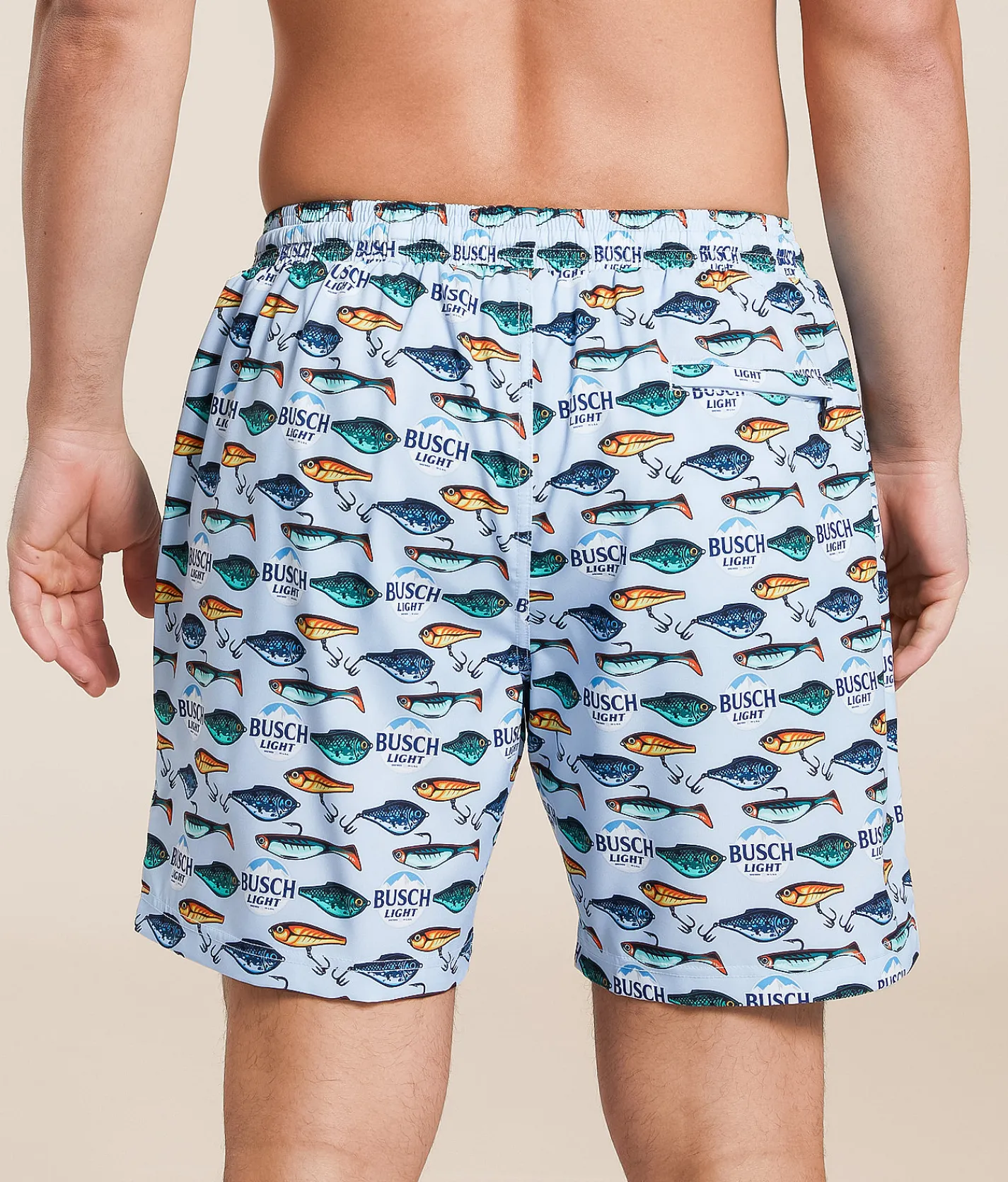 Tropical Bros Busch Light® Fishing Swim Trunks Blue Outlet