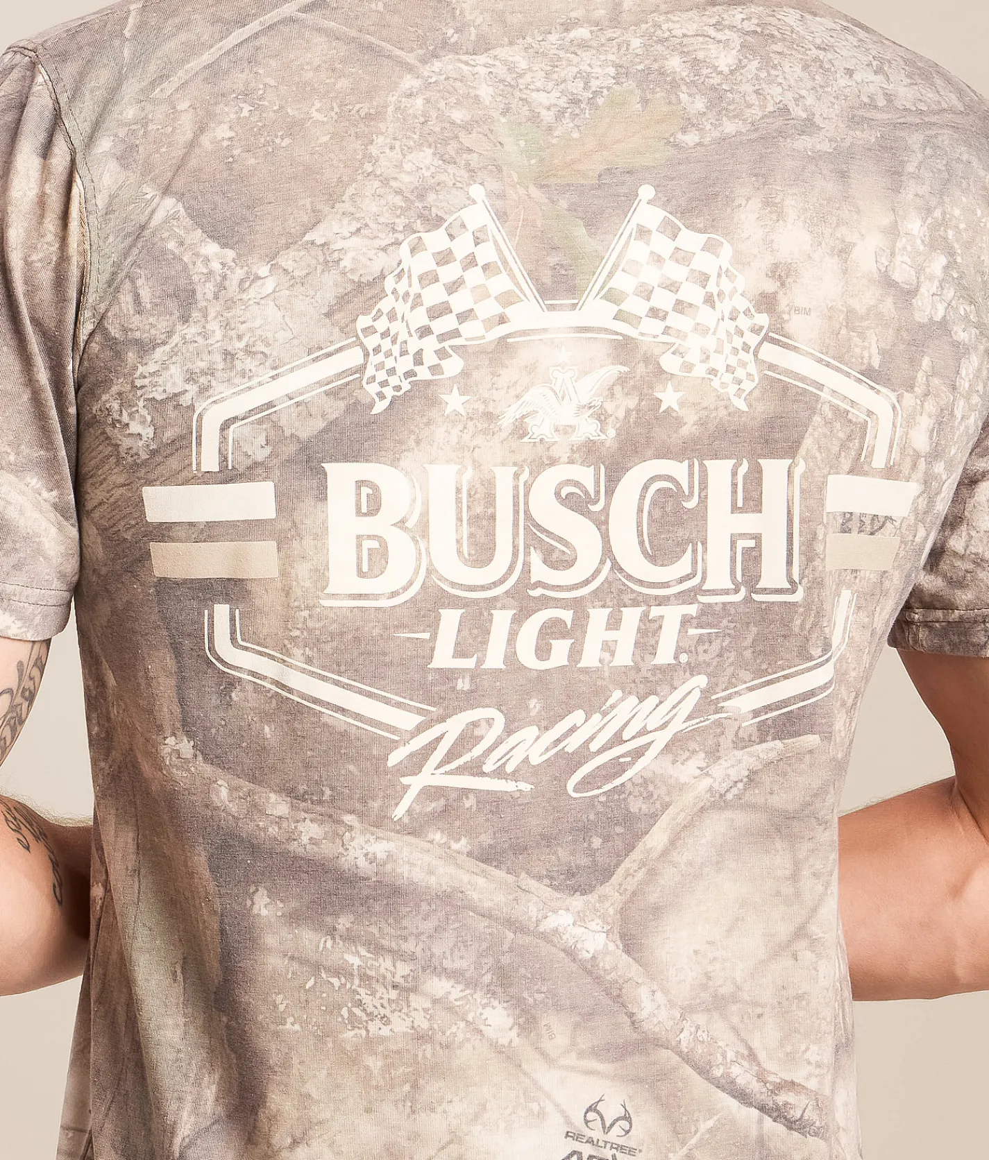 Tops|Graphic T-Shirts | JEDCo Busch Light Go Racing T-Shirt Camo