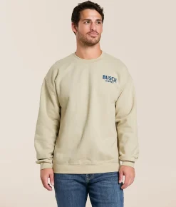 Tops | JEDCo Busch Light GPS Portrait Pullover Sand