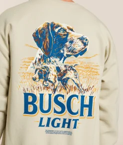 Tops | JEDCo Busch Light GPS Portrait Pullover Sand