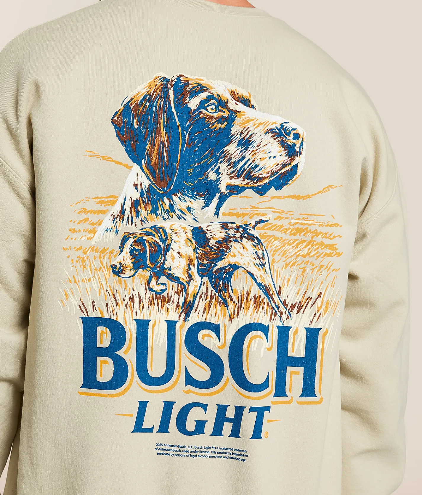 Tops | JEDCo Busch Light GPS Portrait Pullover Sand