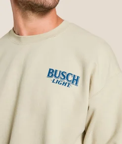 Tops | JEDCo Busch Light GPS Portrait Pullover Sand